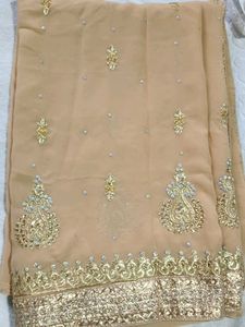 Elegant Golden Sari