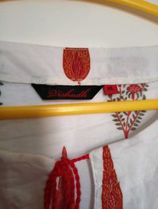 White Pure Cotton Kurta