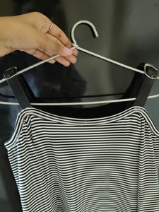 Fancy Crop Top With Boat Neck