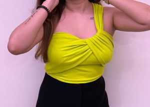 One Shoulder Crop Top