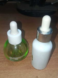 Two Serum Empty Bottle