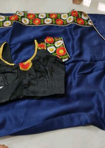 Vicitra Silk Saree With Blouse