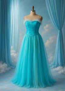 Elegant Blue Ethnic Gown