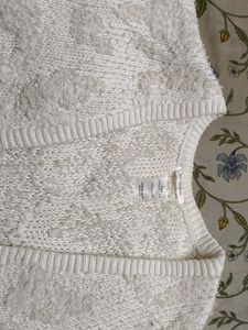 White Knit Cardigan