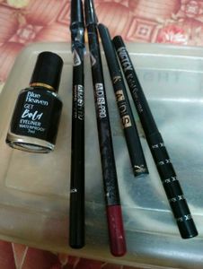 Eyeliner.Kajal.Eyebtows Pencil.Lipliner.