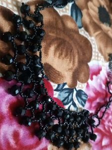 Black Beaded Necklace