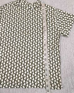 Patterned Short Sleeve Top For Women