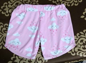 Soft Pink Cloud Print Shorts – Worn Once