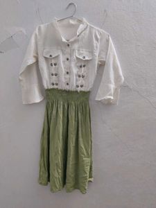 Stylish Two-Tone Dress