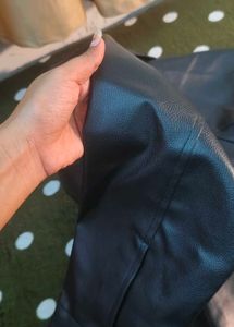 Oyela Black Leather Jacket