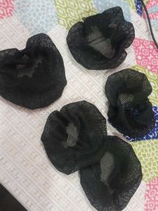 Black Hair Bun Cover (pack of 4)