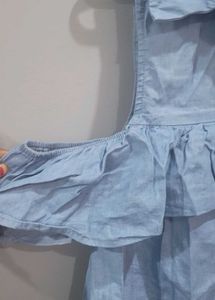 Gap Sleeves Top Denim Xl Unused
