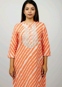 Straight Brand New Laheriya Kurti