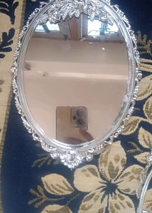New Vintage 90s Aluminium Oval Double Sidemirror🪞