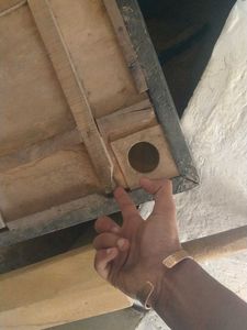 Carrom Board with Cricket Bat