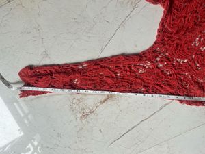 Red Crochet Top