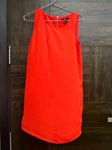 Red Shift Dress