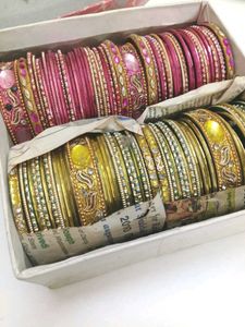 Exquisite Indian Bridal Bangle Sets - Gold