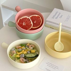 Meadow Ceramic Bowl with Handle - Matte Finish