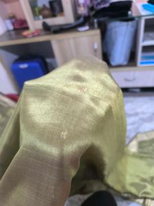 Green &amp; Gold Saree