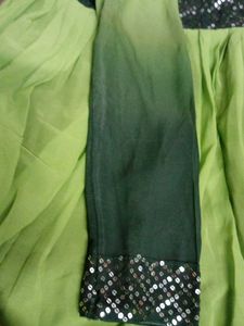Sequin Anarkali With Dupatta