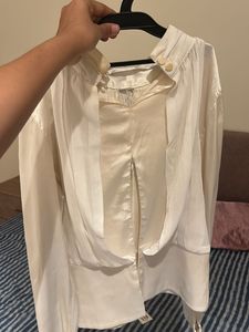 Ivory Blouse with Bow Detail