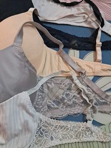 Combo Of  Five  Imported Fabric Bra