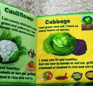 SOFT CLOTH BOOKS - HEALTHY VEGETABLES