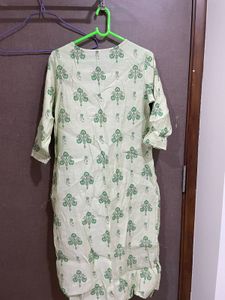 Elegant Green Printed Kurta