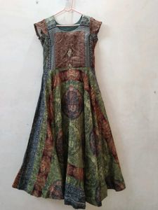 Boho Print Fit & Flare Dress