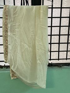 Off White Shalwar Suit With Dupatta