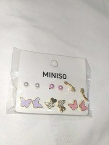 Miniso Butterfly Stud Earring Set