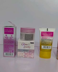 Glow&amp;lovely Face Serum,moisturizer,Sunscreen,cream