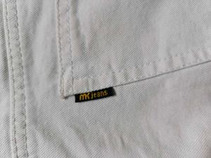 White Denim Straight Leg Jeans