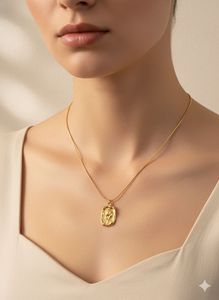 Waterproof | Gold Flower Pendant Necklace