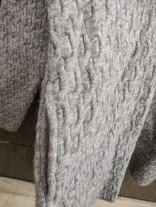 Nisha Gray Knit Cardigan for Women