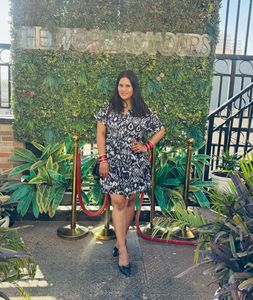 Patterned Casual Dress