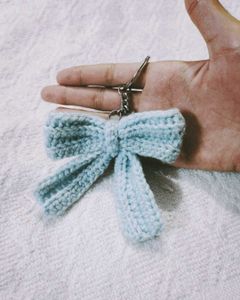 Bow Crochet Keychain