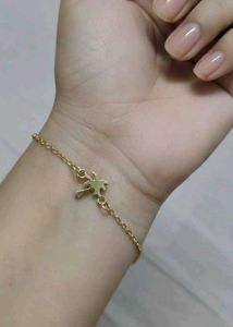 Gold Palm Tree Charm Bracelet