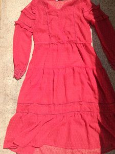 Red Ruffled Dress