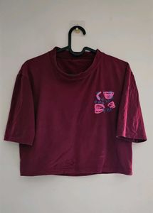 Graphic Cropped Tshirt