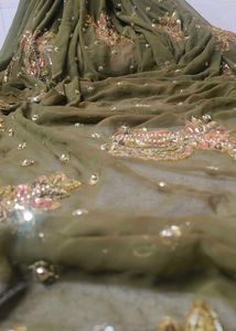 Olive Colour Bollywood Inspired Saree