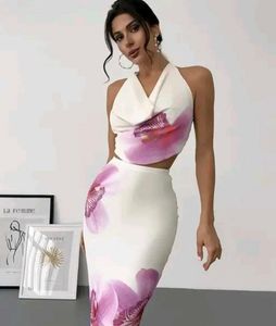 floral backless dress 💓