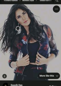 Zip Up Sheer Organza Bomber Jacket