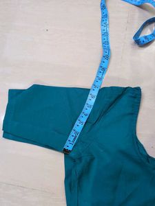 Teal Green Readymade Blouse