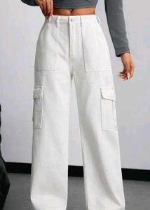 White Cargo Pants
