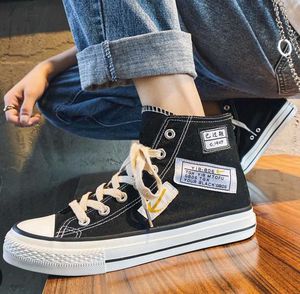 CVRNYLOM Black High Top Skateboarding Sneakers