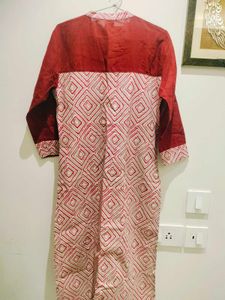 Branded Red Printed Kurta Fix Price