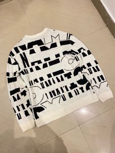 Abstract Graphic Print Sweater