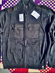 Stylish Knit Zip-Up Jacket